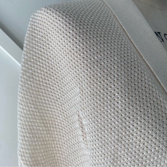 Wilfred Free Silk Cashmere Blend Waffle Knit Open Front Cardigan - XS - Picture 8 of 14